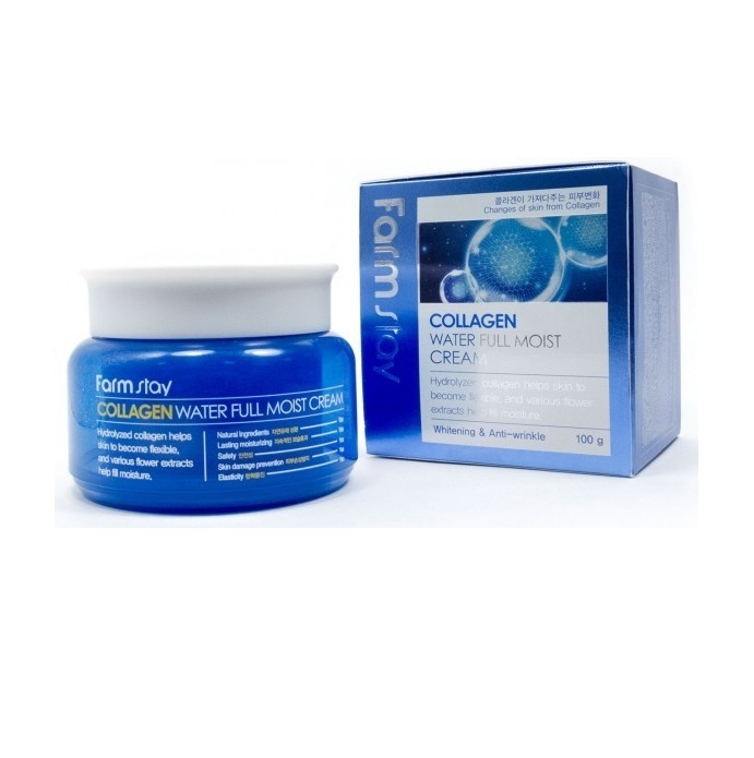 Увлажняющий крем для лица с коллагеном FarmStay Collagen Water Full Moist Cream