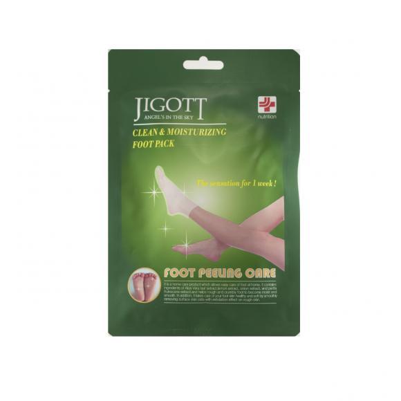Jigott Комплект отшелушивающих пилинг-носочков Clean and Moisturizing Foot Pack