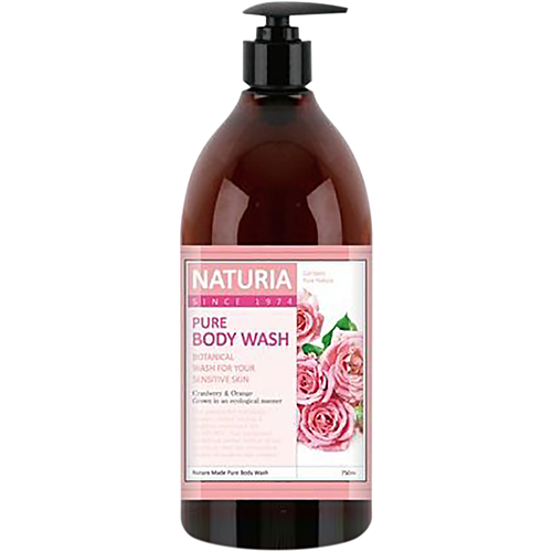 NATURIA Гель для душа РОЗА/РОЗМАРИН PURE BODY WASH (Rose & Rosemary)