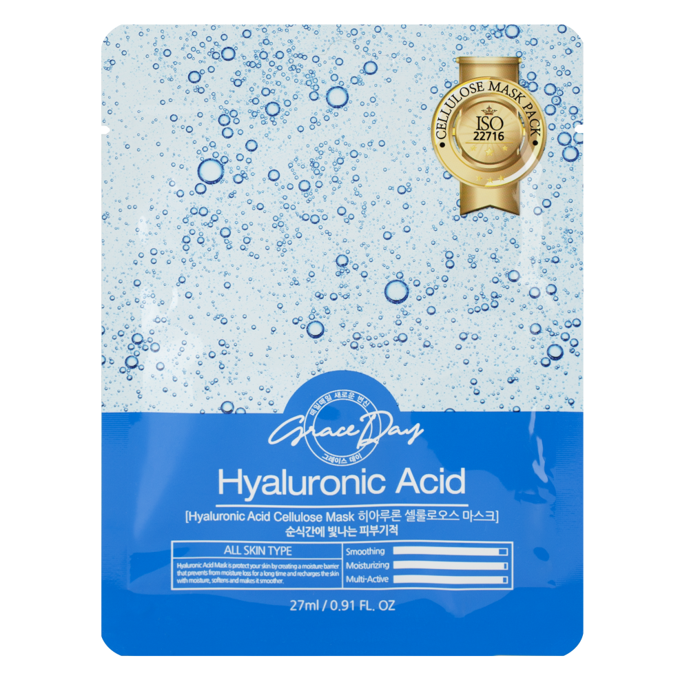 Тканевая маска с гиалуроновой кислотой Grace Day Hyaluronic Acid Cellulose Mask