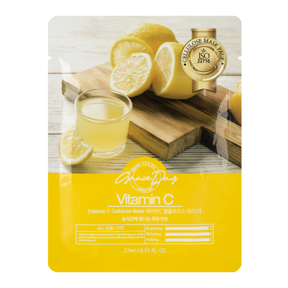 Тканевая маска с витамином C Grace Day Vitamin C Cellulose Mask