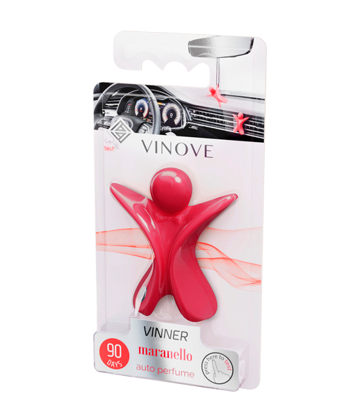 Дизайнерский ароматизатор для автомобиля VINOVE VINNER красный MARANELLO | МАРАНЕЛЛО