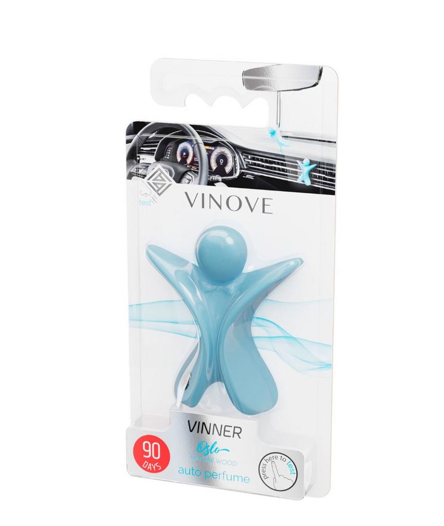 Дизайнерский ароматизатор для автомобиля VINOVE VINNER нежно-голубой OSLO | ОСЛО