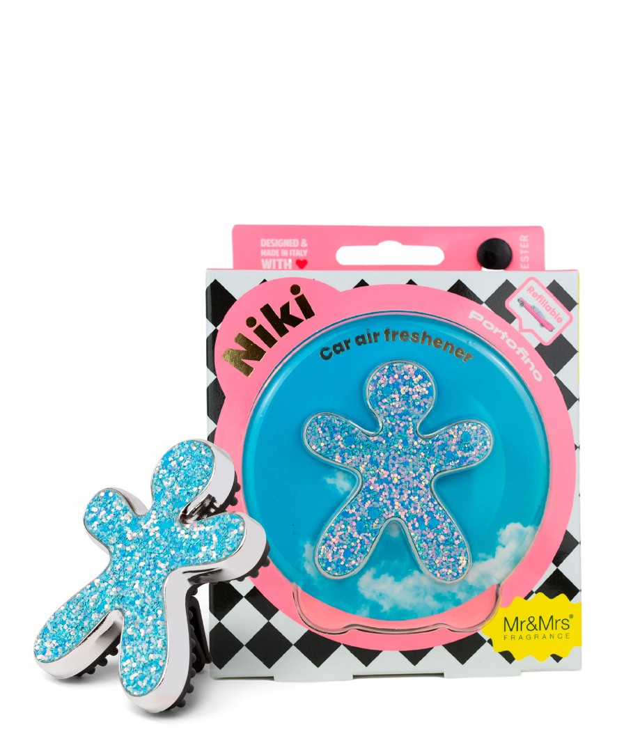 Дизайнерский ароматизатор для автомобиля NIKI FASHION PORTOFINO | ПОРТОФИНО сияющий аквамарин