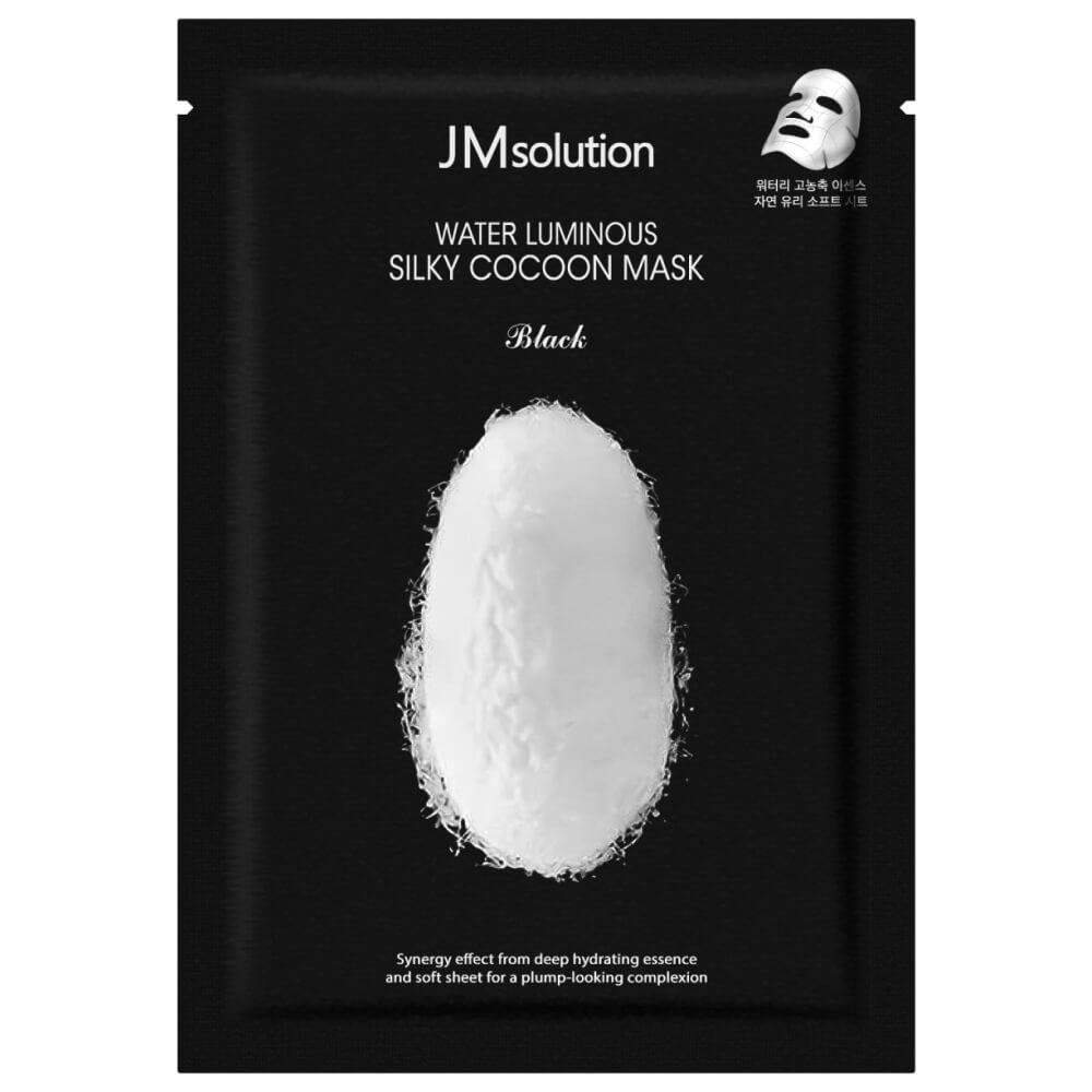 Маска для упругости кожи с протеинами шелка JMsolution Water Luminous Silky Cocoon Mask Black