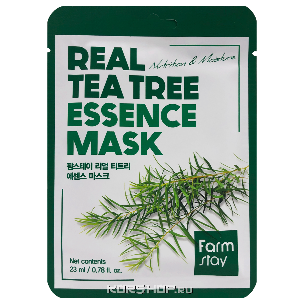 FARM STAY Тканевая маска для лица с экстрактом чайного дерева Real Tea Tree Essence Mask