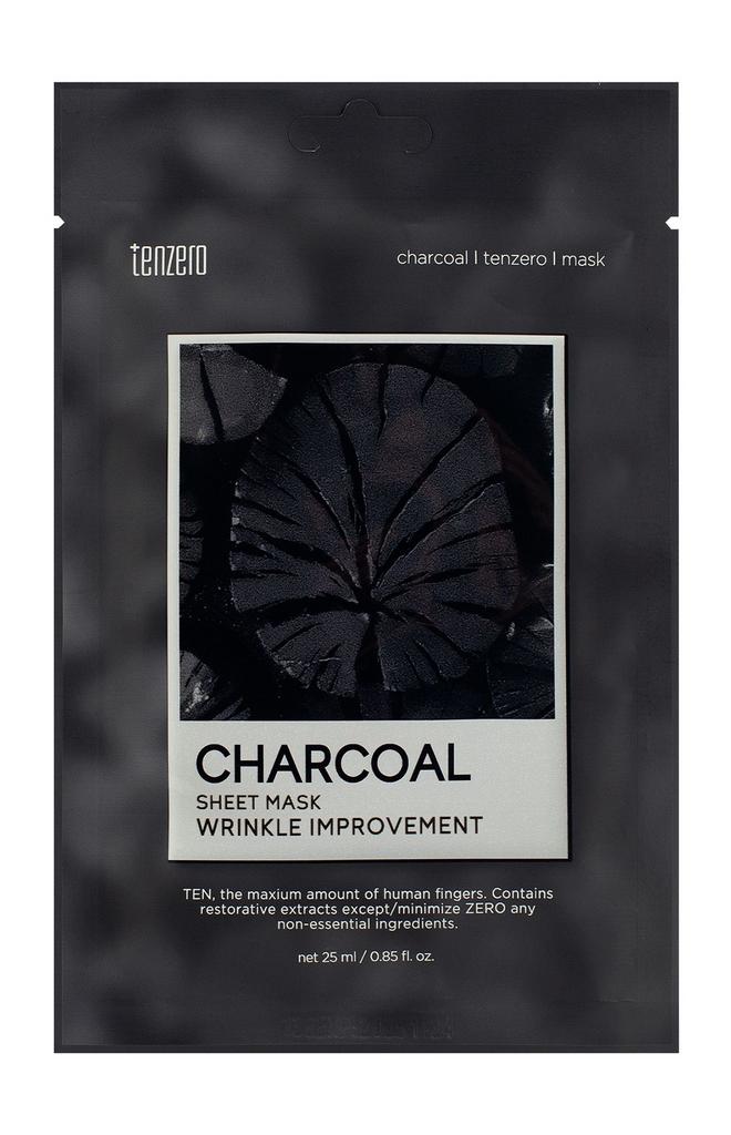 TENZERO Тканевая маска для лица с древесным углем Charcoal Sheet Mask