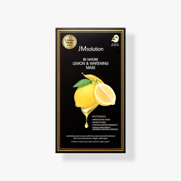 Осветляющая маска с экстрактом лимона JM Solution Be Nature Lemon & Whitening Mask