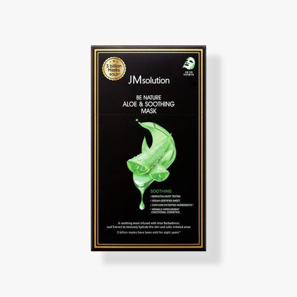 Успокаивающая тканевая маска с алоэ JM Solution Be Nature Aloe & Moisturizing Mask