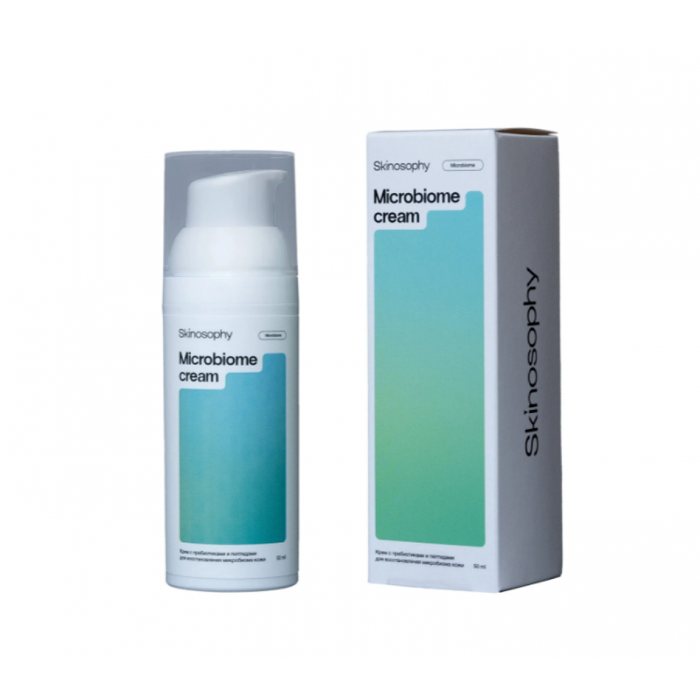 SKINOSOPHY Крем с пребиотиками и пептидами для восстановления микробиома кожи, 50мл