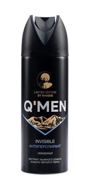 Q'MEN - Антиперспирант Невидимый с экстрактом Льняного семени и маслом Черного тмина (200 мл)