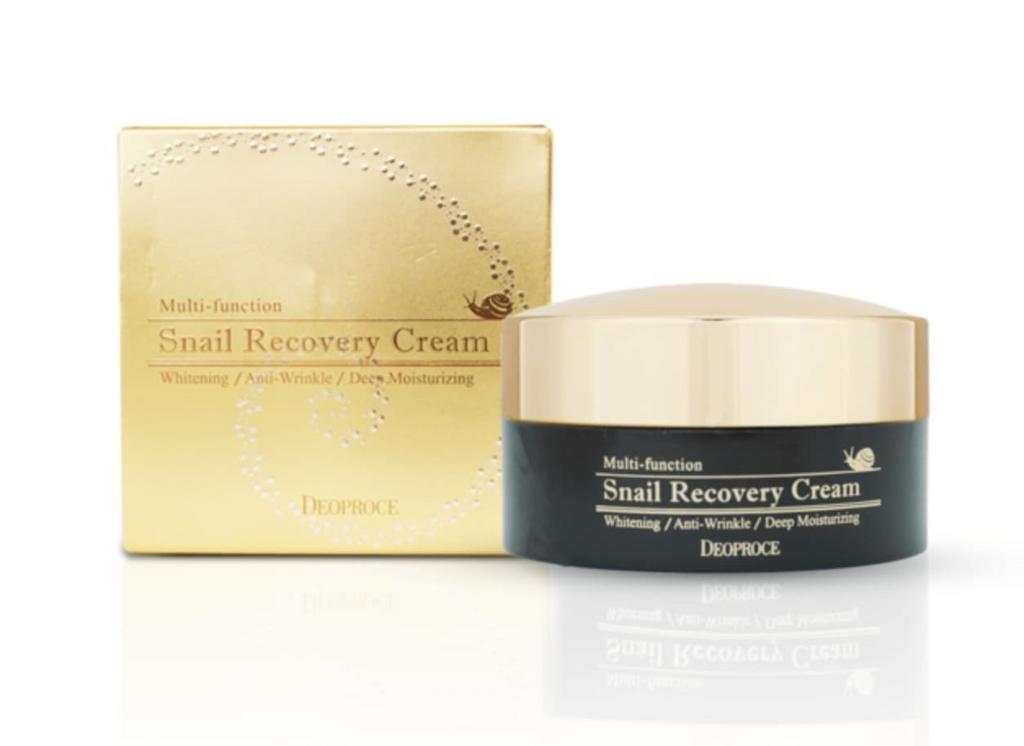 Deoproce Восстанавливающий крем для лица с муцином улитки Snail Recovery Cream