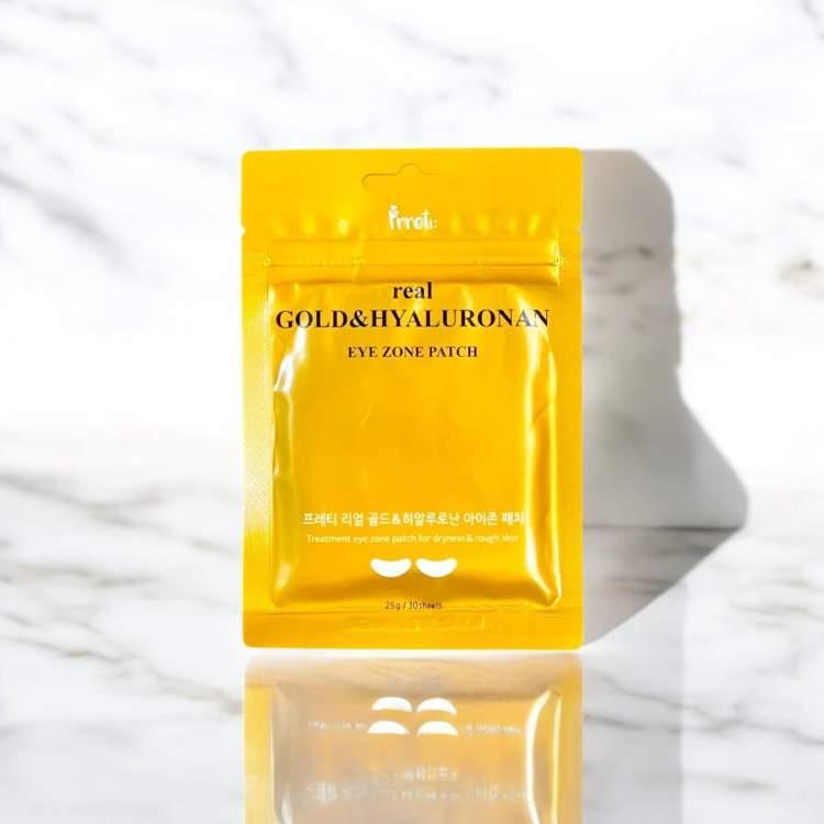 Prreti Real Gold& Hyaluronan Патчи для кожи вокруг глаз с золотом и гиалуроновой кислотой