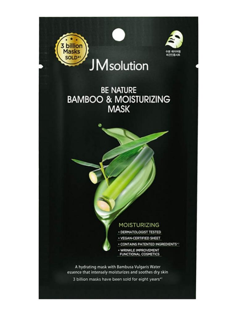 Jmsolution Маска тканевая увлажняющая с экстрактом бамбука / Be Nature Bamboo & Moisturizing Mask