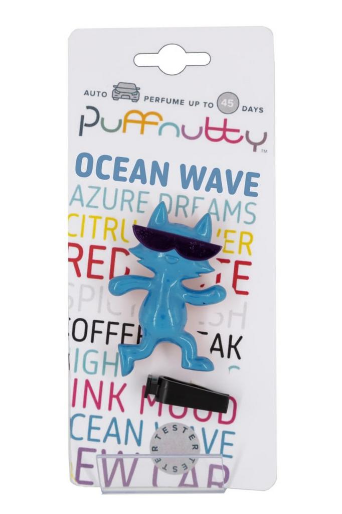 Ароматизатор для автомобиля PUFFNUTTY голубой с ароматом OCEAN WAVE | ОКЕАНСКАЯ ВОЛНА
