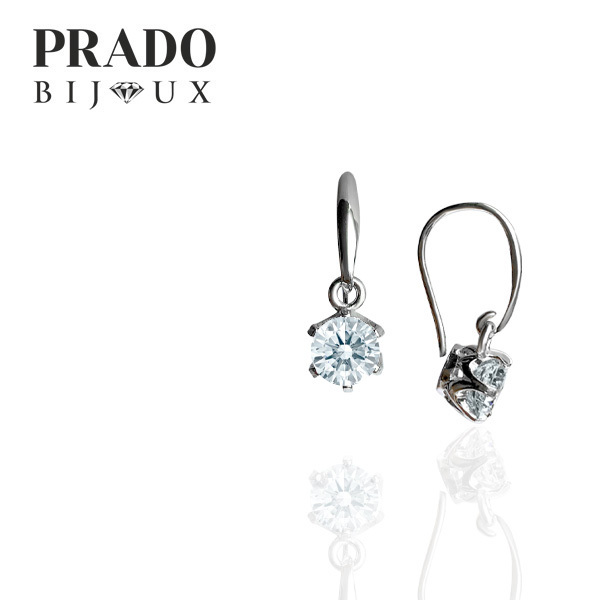 Серьги "Solitaire"  Swarovski zirconia crystal