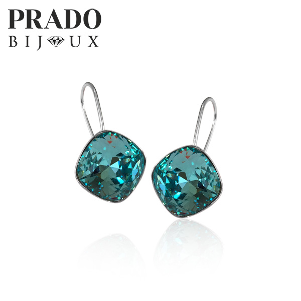 Серьги "Square" Light turquoise