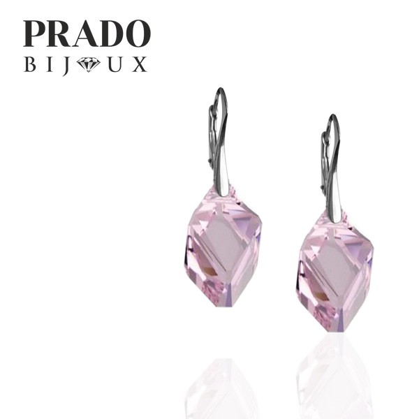 Серьги "Cube" light amethyst