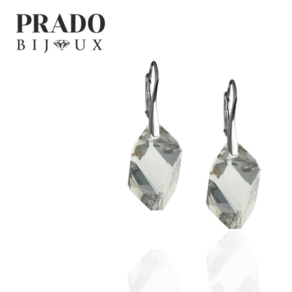 Серьги "Cube" crystal