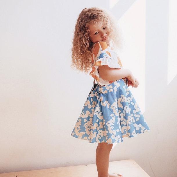 Lemons Print Girl Outfit Set