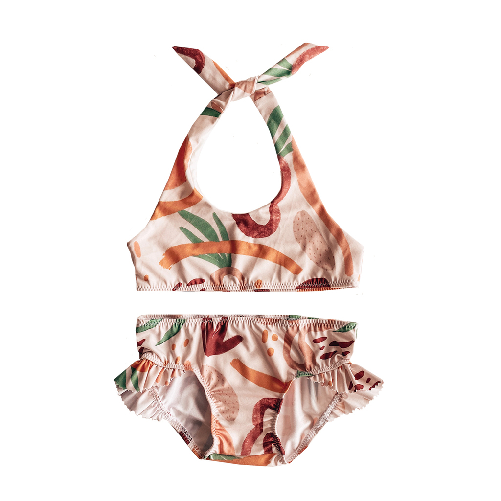 Abstract Girls Bikini Set