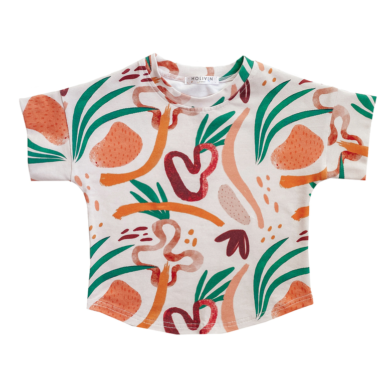 Abstract Cotton T-Shirt