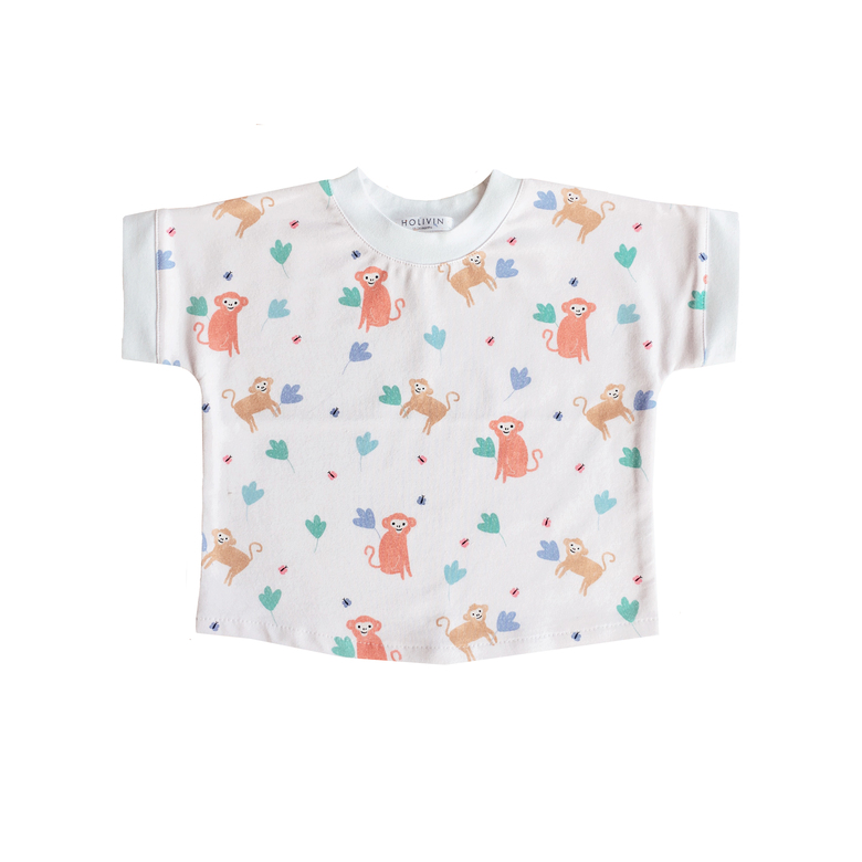 Monkeys Cotton T-Shirt
