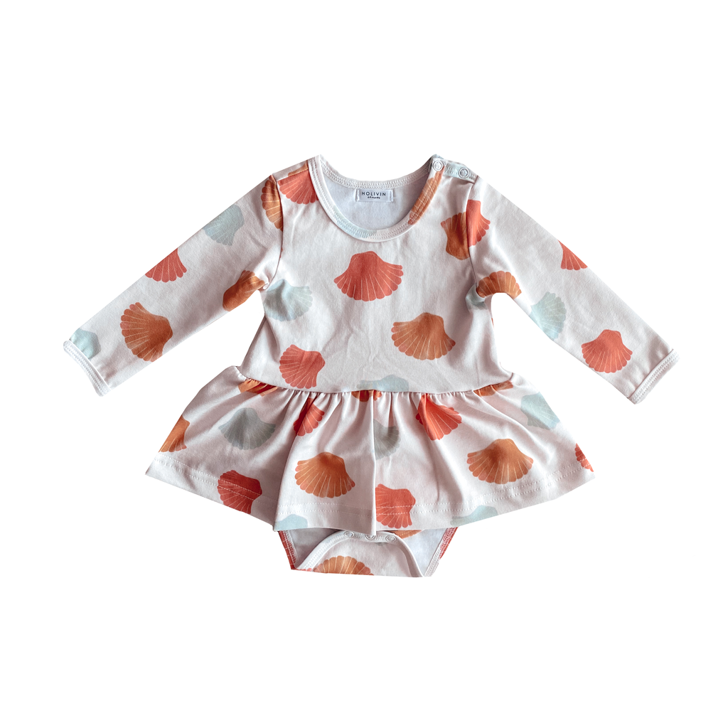 Shells Long Sleeve Dress Bodysuit
