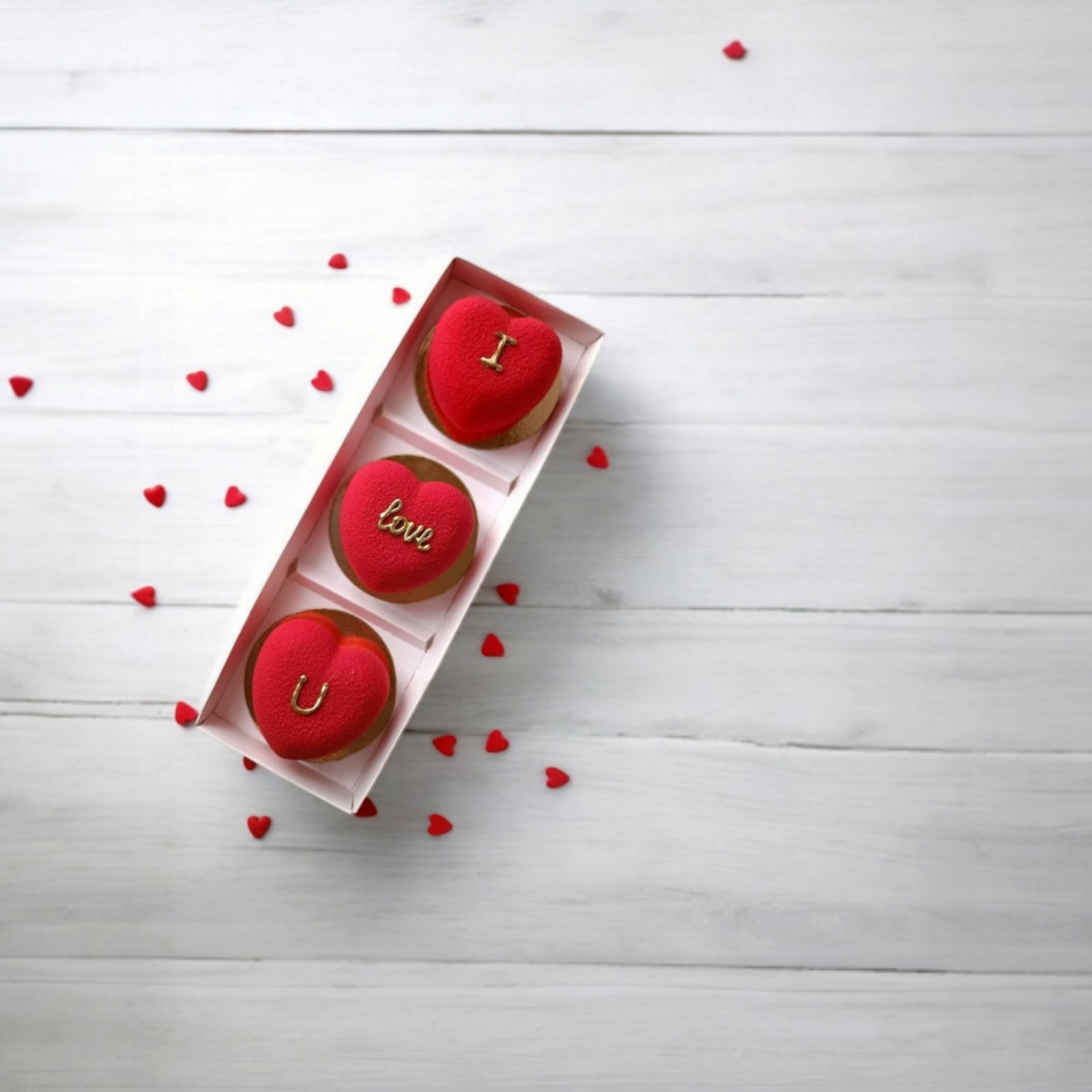 Набор  пирожных "I Love You"