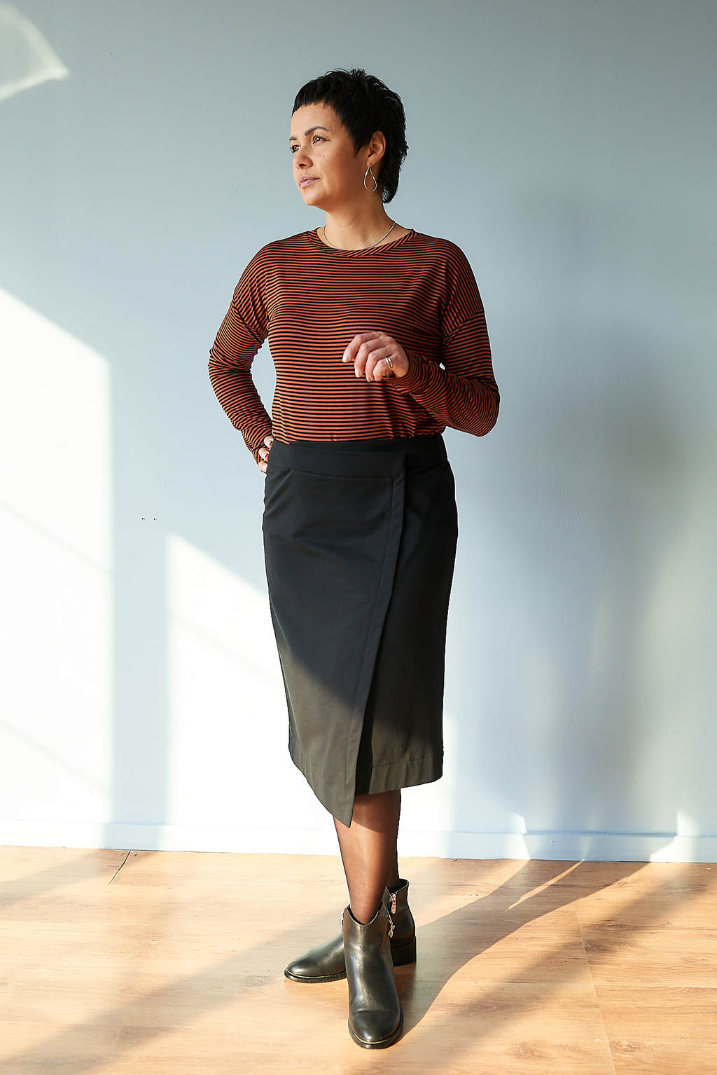 Тельняшка терракотоваая