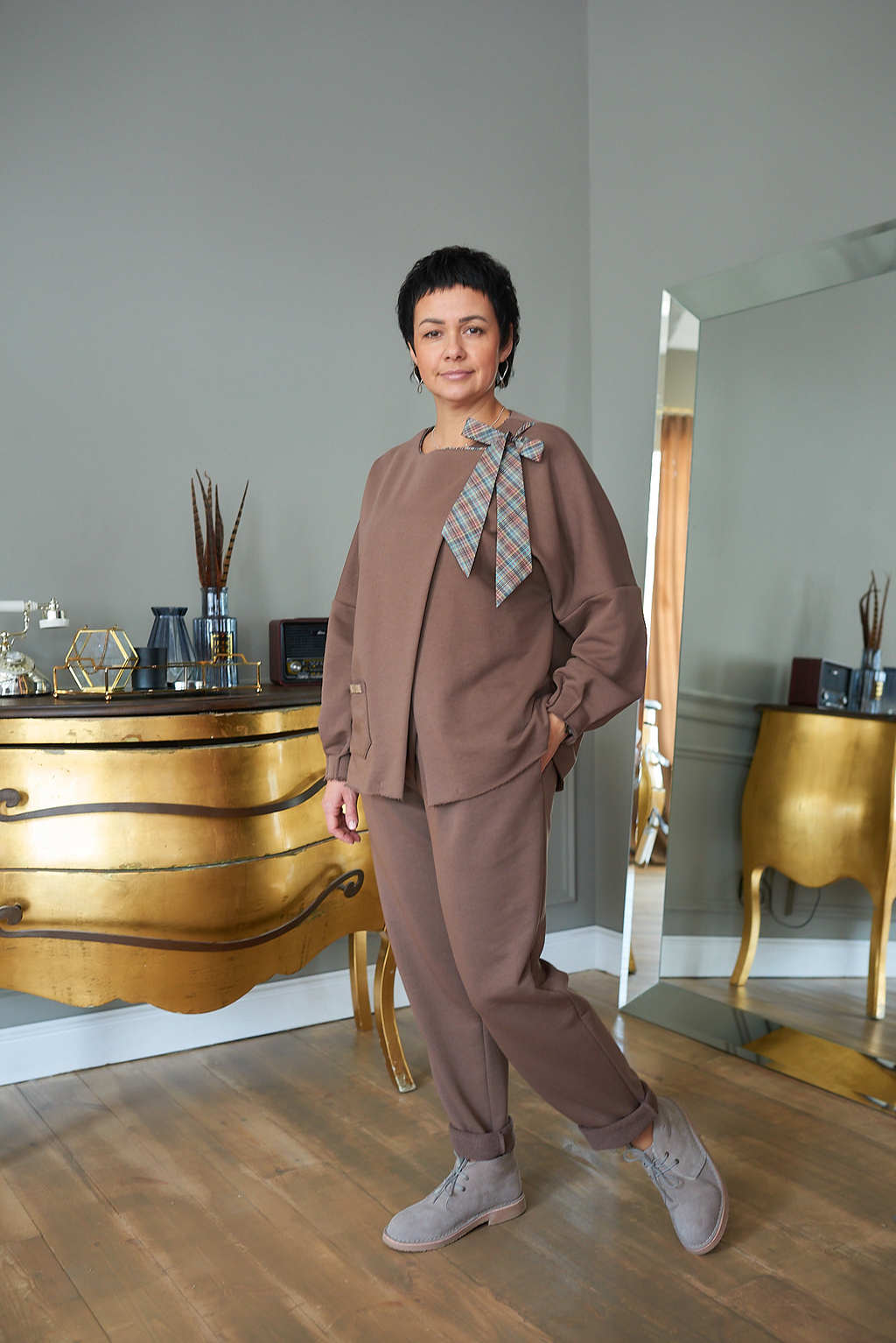 Жакет БОХО шоколад