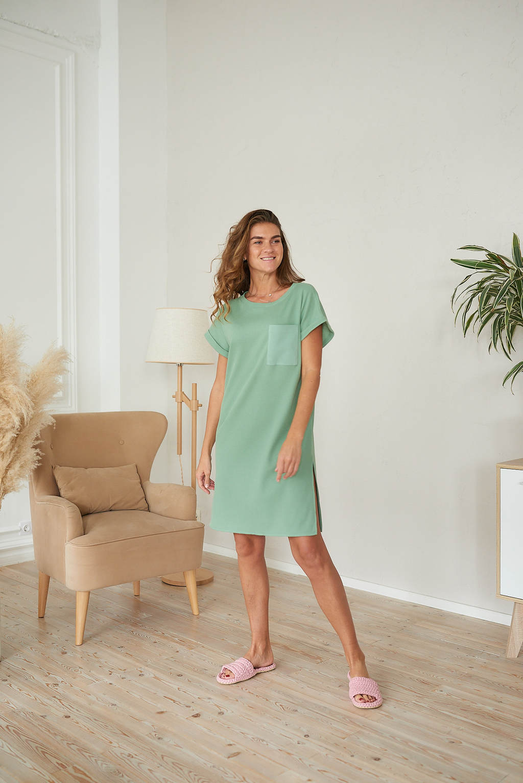 Платье HOME полынь