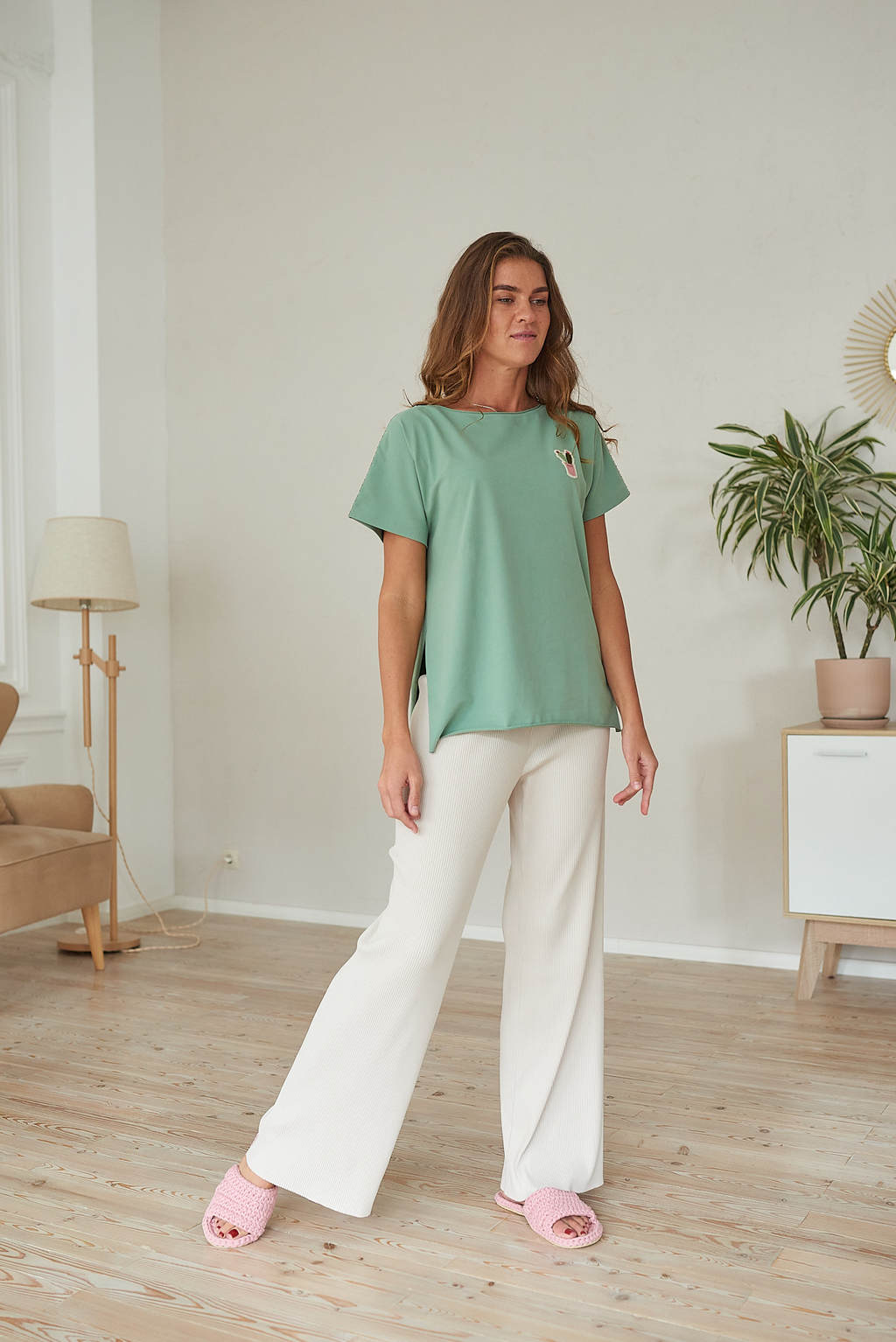 Брюки HOME бежевые