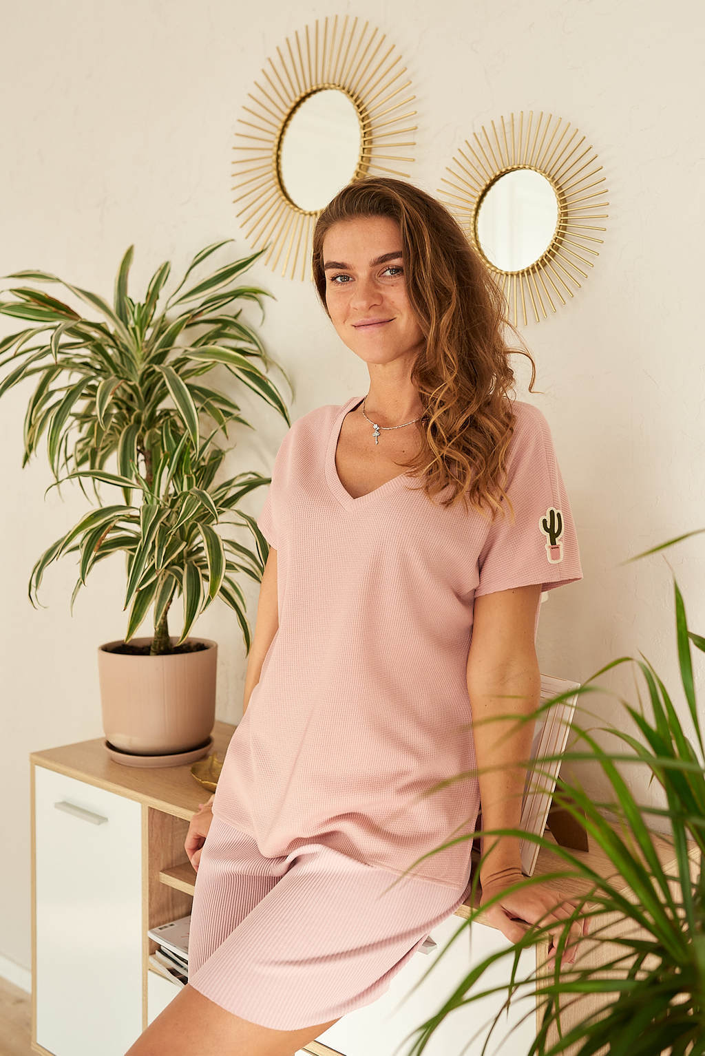 Шорты HOME пудра