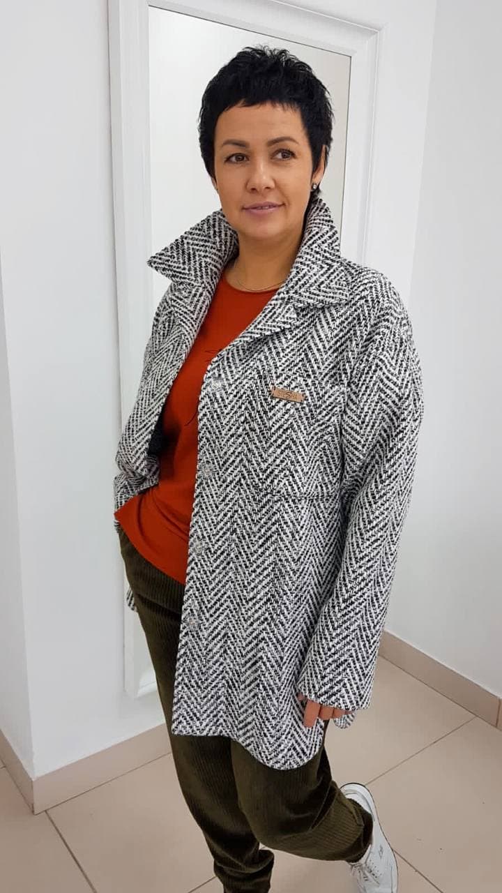 Утеплённый жакет без подкладки