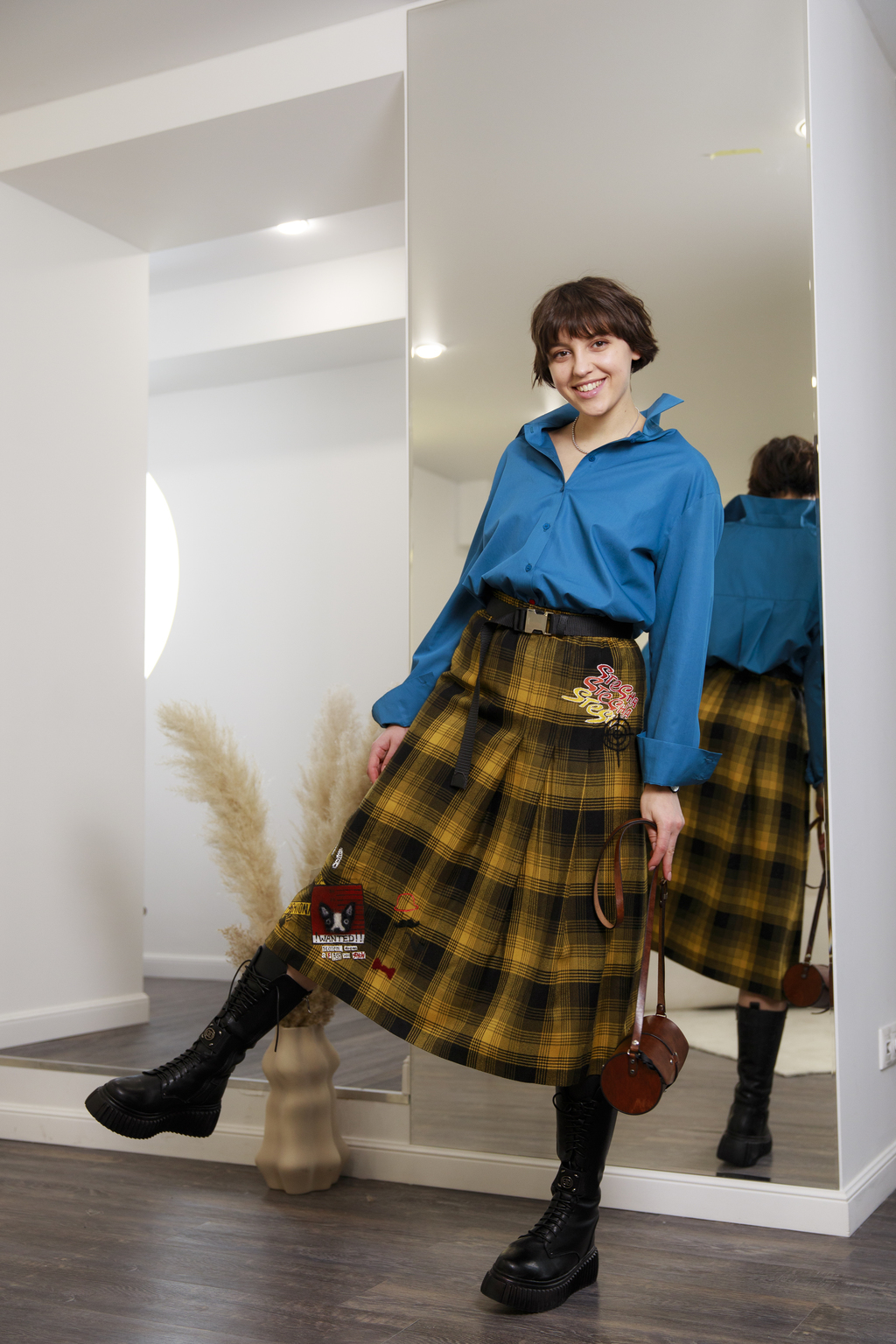 Юбка в клетку