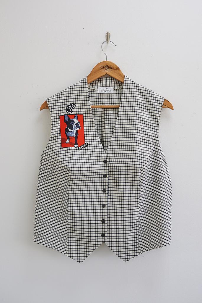 Жилет в клетку