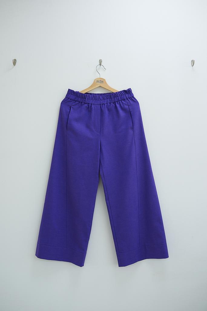 Льняные брюки-клеш