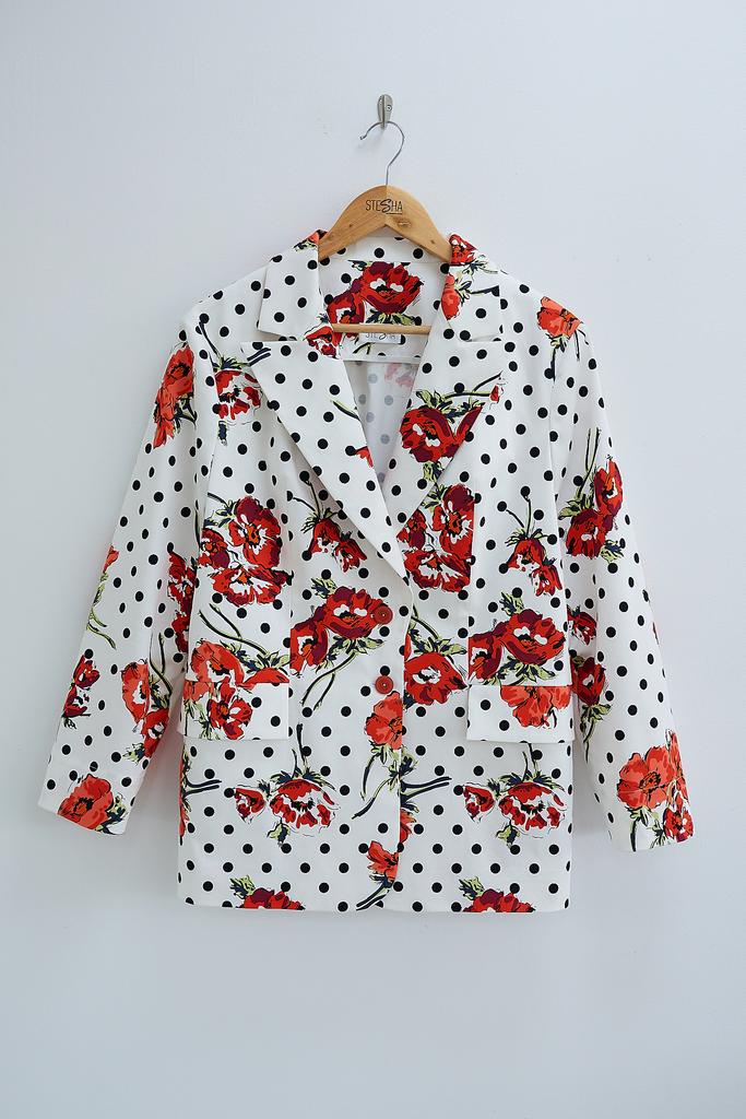 Пиджак с маками