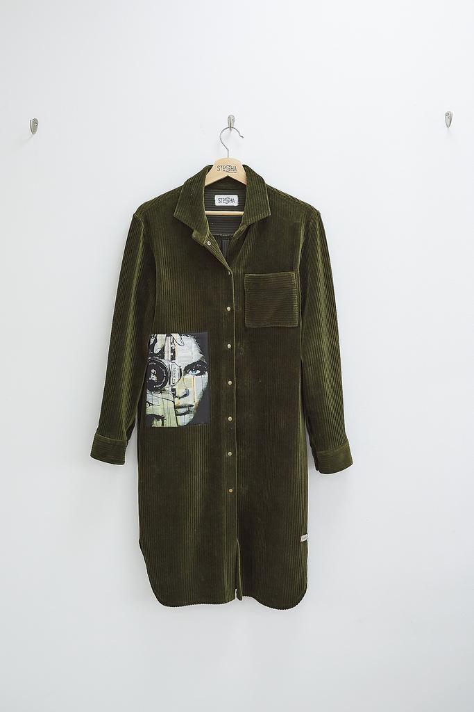 Платье вельветовое