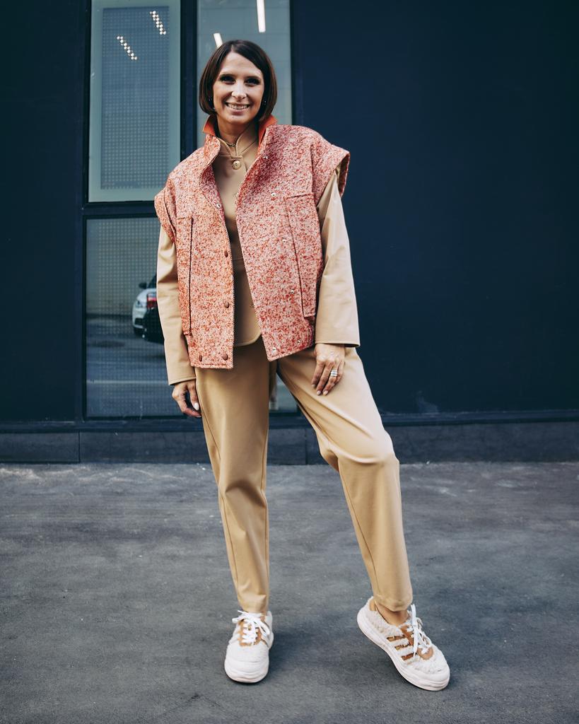 Жилет утепленный, оранжевый