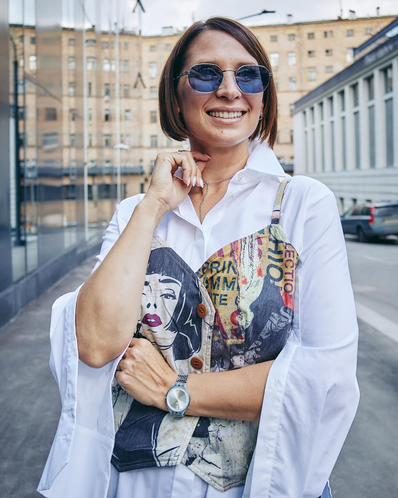 Жилет на лямках с принтом, кэмел