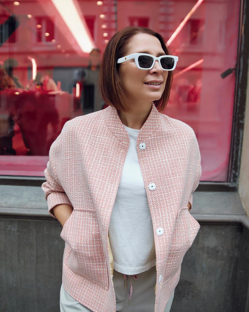 Бомбер Шанель, розовый