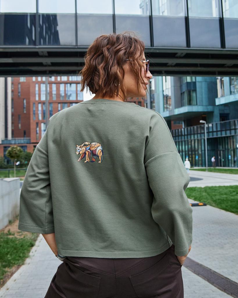 Лонгслив, зелёный