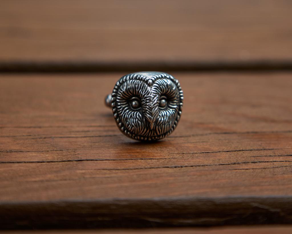 Запонки "Совы" ручной работы