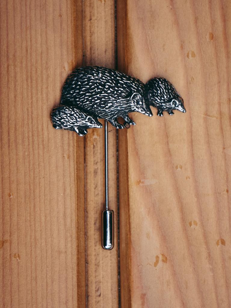 Брошка-игла "Ёжики"