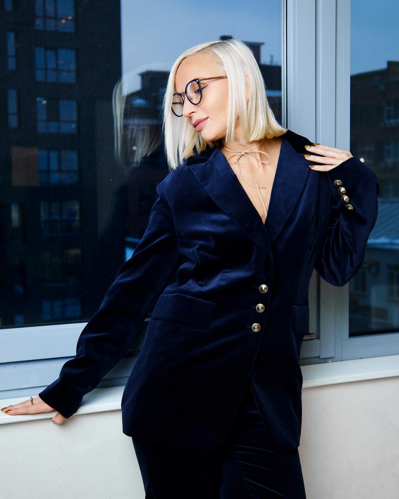 Костюм "Бархат", синий