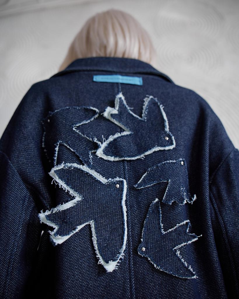 Косуха джинсовая, синяя