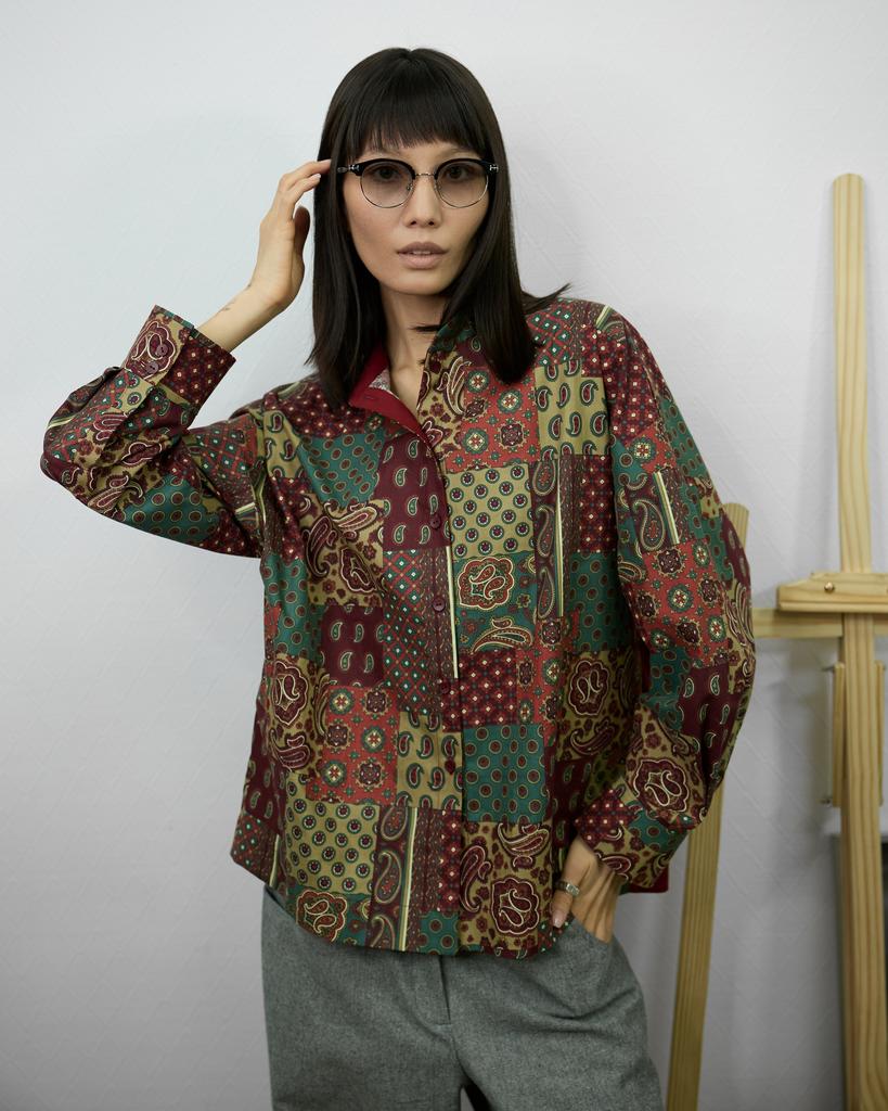 Рубашка оверсайз, цветная