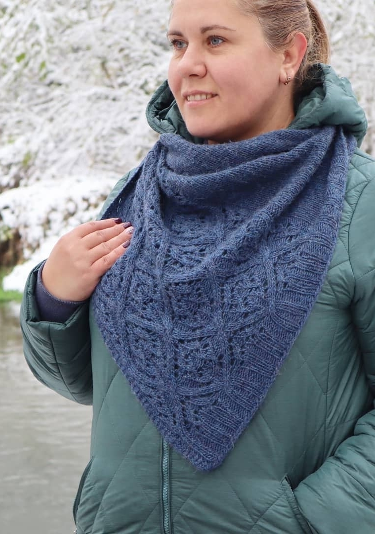 Инструкция по вязанию шаль Хлоя